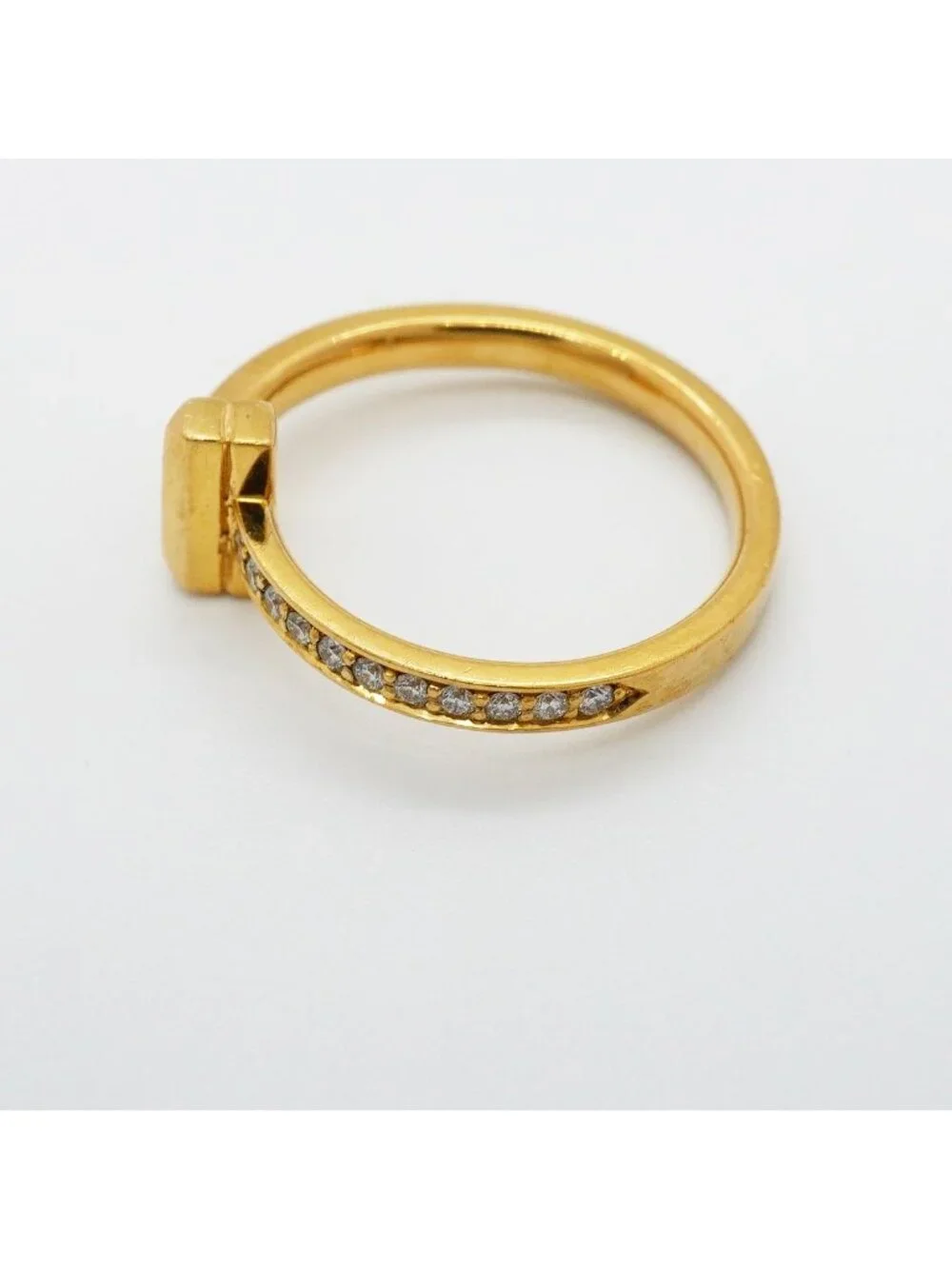 Tiffany & Co Ring T One 18k Yellow Gold Diamond